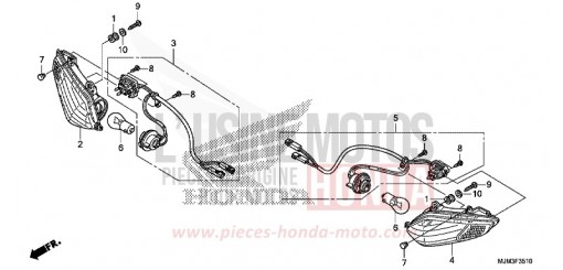 BLINKER, VORNE VFR800FE de 2014
